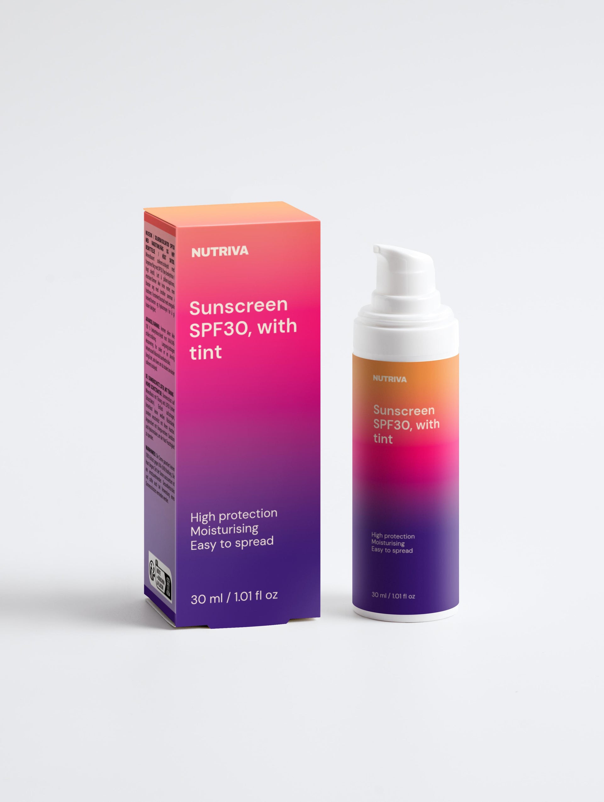 Sunscreen SPF30, with tint